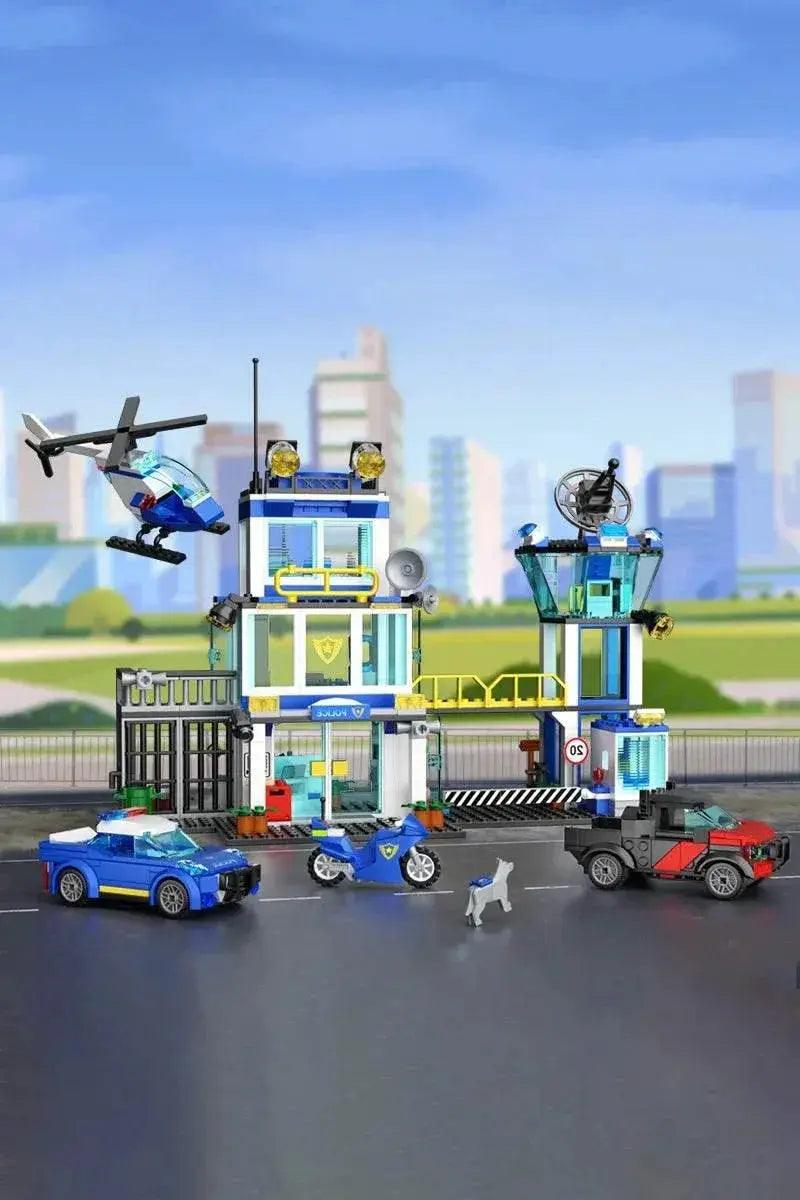  MOC City Police Station Model Building Block Building Bricks MOC Adult Gift -  ToylandEU™