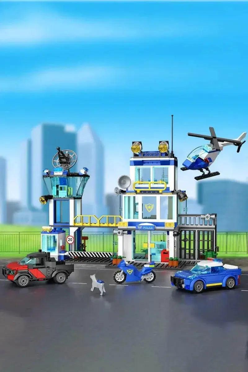  MOC City Police Station Model Building Block Building Bricks MOC Adult Gift -  ToylandEU™