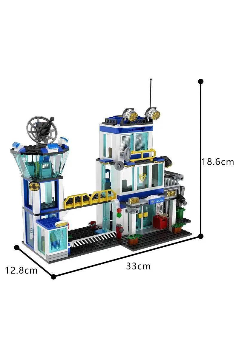  MOC City Police Station Model Building Block Building Bricks MOC Adult Gift -  ToylandEU™