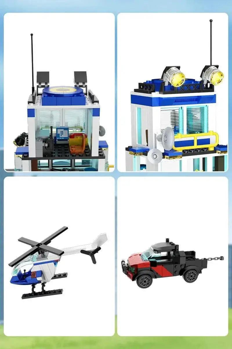  MOC City Police Station Model Building Block Building Bricks MOC Adult Gift -  ToylandEU™