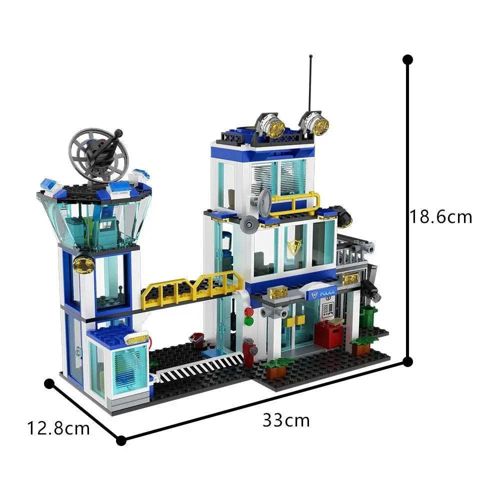  MOC City Police Station Model Building Block Building Bricks MOC Adult Gift -  ToylandEU™