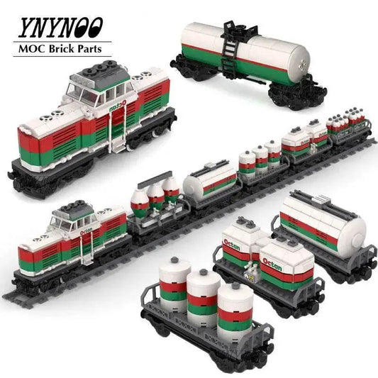  MOC New Hot MOC Building Blocks Octan Train Tank Car Model Toys Building Bricks MOC -  ToylandEU™