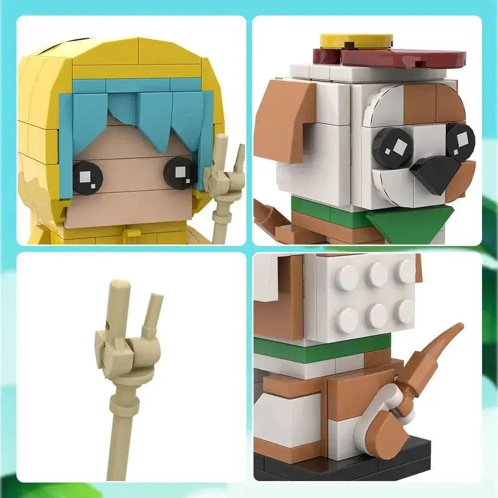  MOC MOC Luce BrickheadZ Model Building Blocks Anime Girl Figure Building Bricks MOC -  ToylandEU™