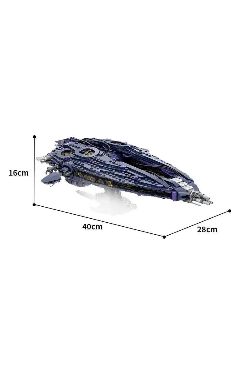  MOC MOC Movie Stargate Wraith Hive Ship Building Blocks Building Bricks MOC -  ToylandEU™