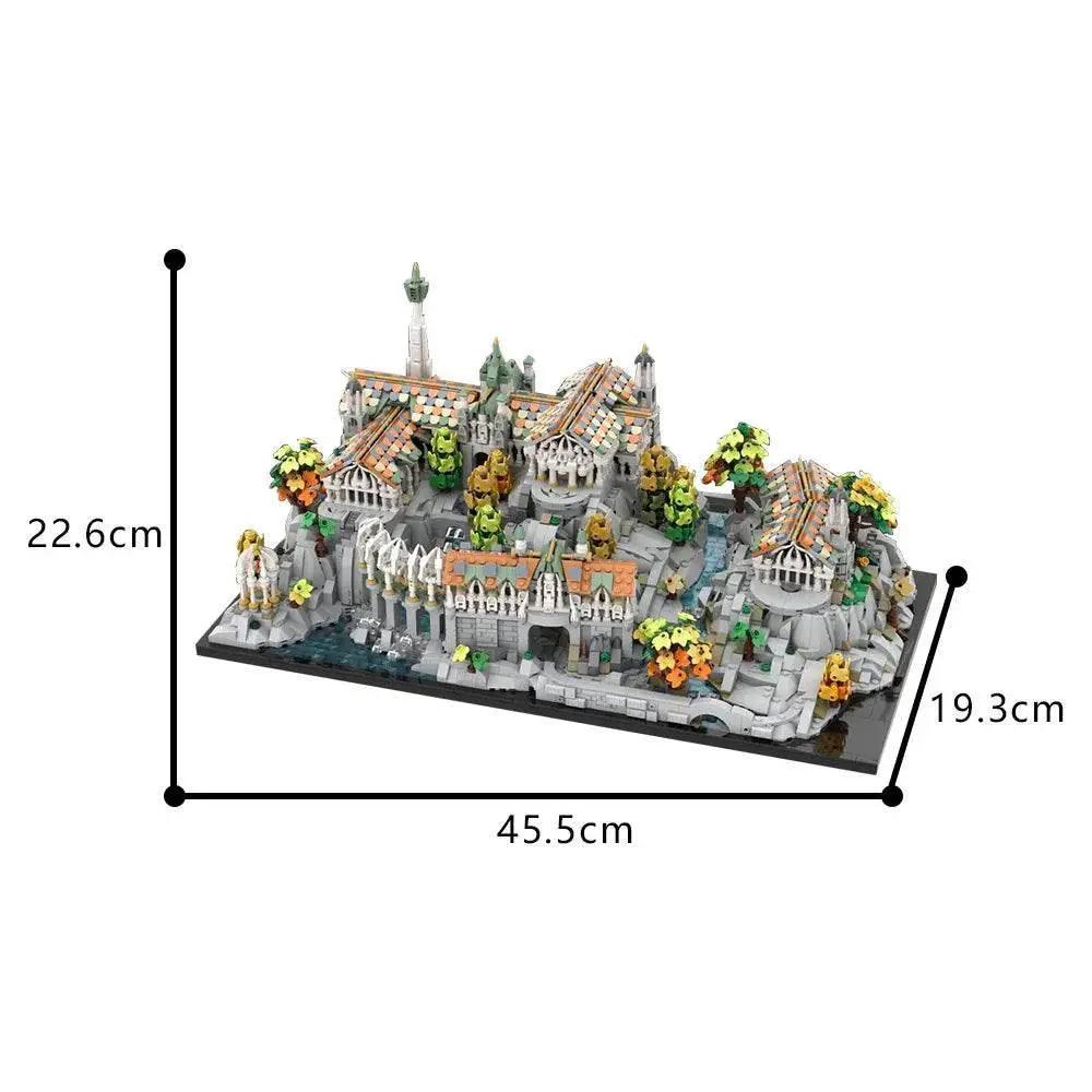  MOC MOC Rings Movie Rivendell Mini Craft Model Building Blocks Building Bricks MOC -  ToylandEU™