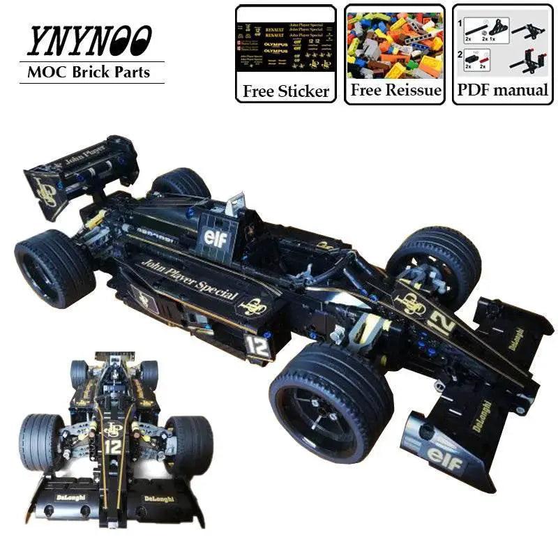  MOC 982Pcs Technical John Player Special F1 Racing Sports Car Formula 1 Model Building Blocks Bricks Kit Adult Toys Christmas Gift -  ToylandEU™