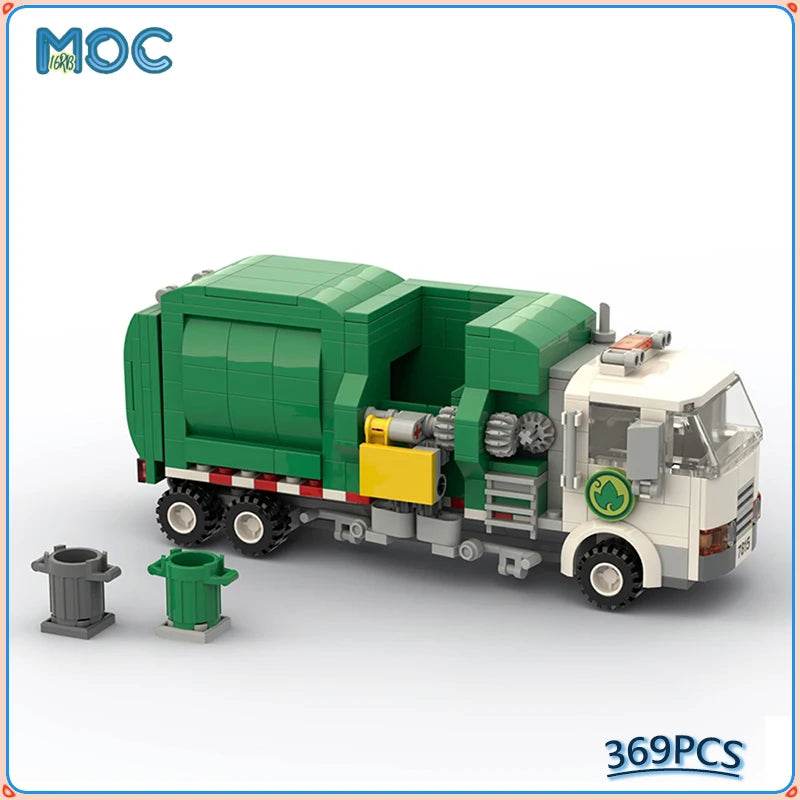 MOC Building Blocks City Garbage Classification Truck Model 369PCS Building Bricks MOC - ToylandEU