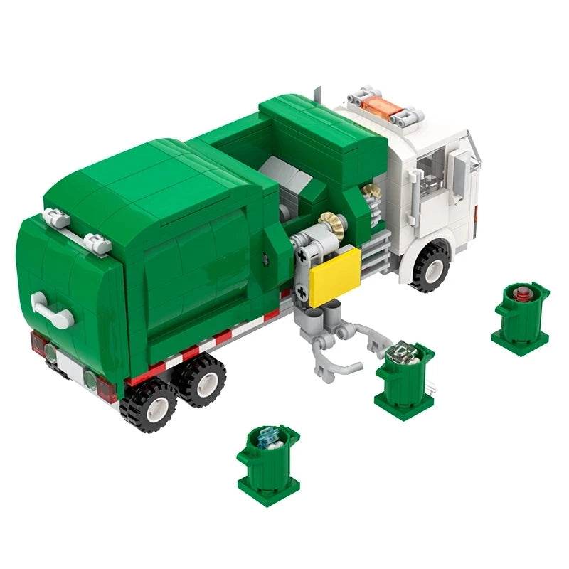 MOC Building Blocks City Garbage Classification Truck Model 369PCS Building Bricks MOC - ToylandEU