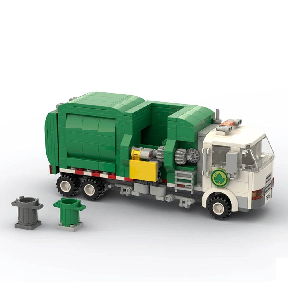 MOC Building Blocks City Garbage Classification Truck Model 369PCS Building Bricks MOC - ToylandEU