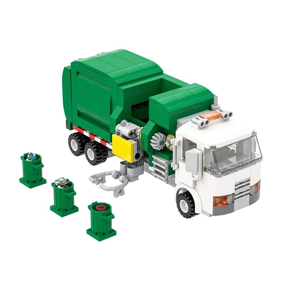 MOC Building Blocks City Garbage Classification Truck Model 369PCS Building Bricks MOC - ToylandEU