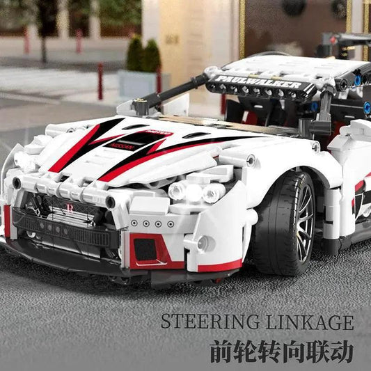  MOC Building Blocks Compatible with Concept White Sports Car Super Racing Building Blocks Brick Model Speedcar Children's Gift -  ToylandEU™