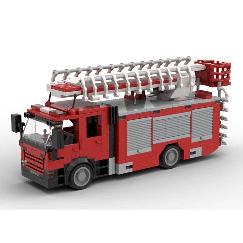 MOC Building Blocks F320 Fire Truck Model DIY Creative Bricks 621PCS Building Bricks MOC - ToylandEU