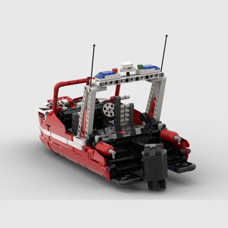 MOC Building Blocks Fire Fighting Fire Boat Model DIY 1267PCS Building Bricks MOC - ToylandEU