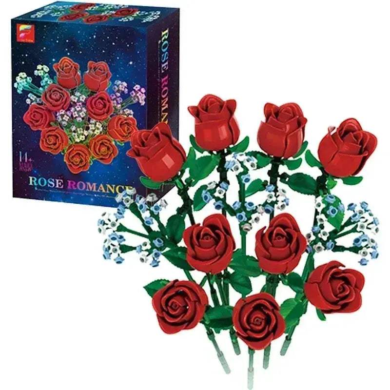 MOC Building Blocks Flower Bouquet Set For Kids Educational And Decor - ToylandEU