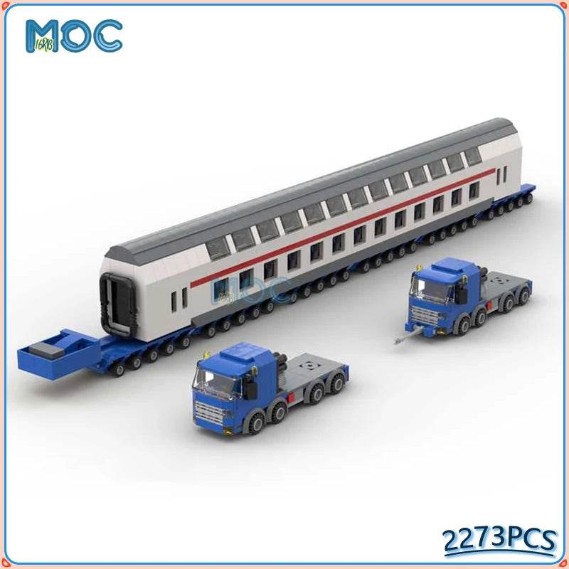 MOC Building Blocks Heavy Transport Passenger Wagon 2273PCS Building Bricks MOC - ToylandEU