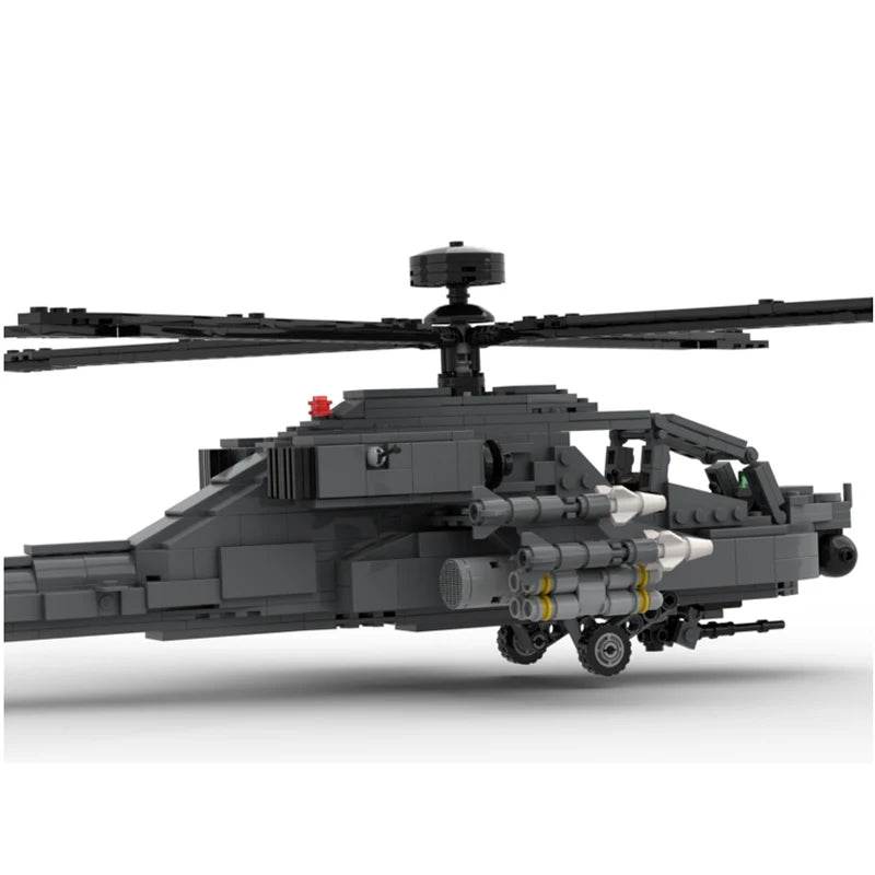 MOC Building Blocks Helicopter Aircraft Model AH-64D Apached Longbow 854PCS DIY Assembly Toys Building Bricks MOC - ToylandEU