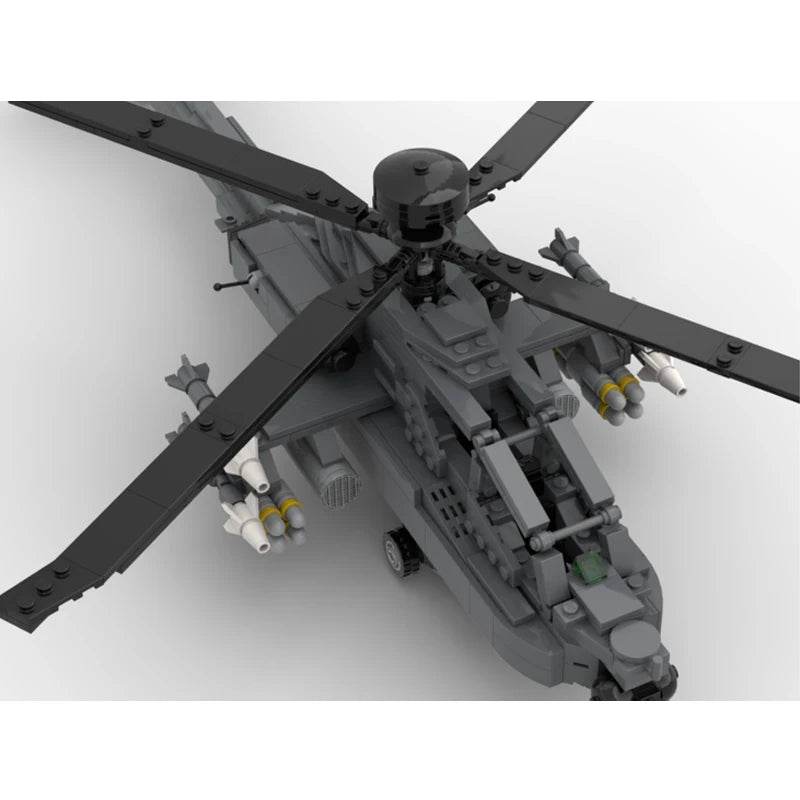 MOC Building Blocks Helicopter Aircraft Model AH-64D Apached Longbow 854PCS DIY Assembly Toys Building Bricks MOC - ToylandEU