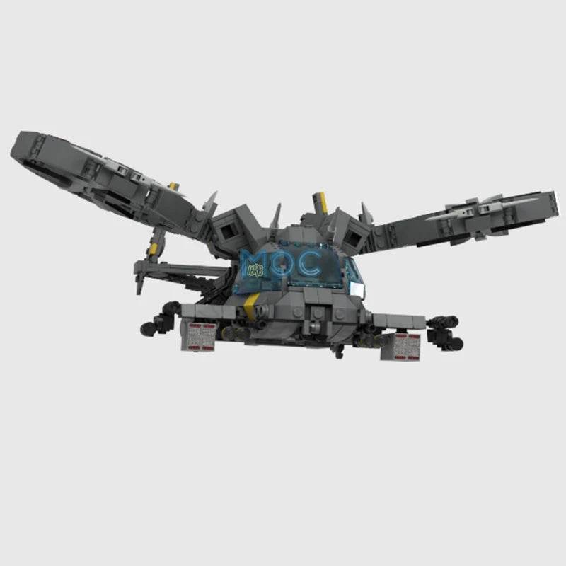 MOC Building Blocks Helicopter SA-9 Kestrel Gunship Set Building Bricks MOC - ToylandEU