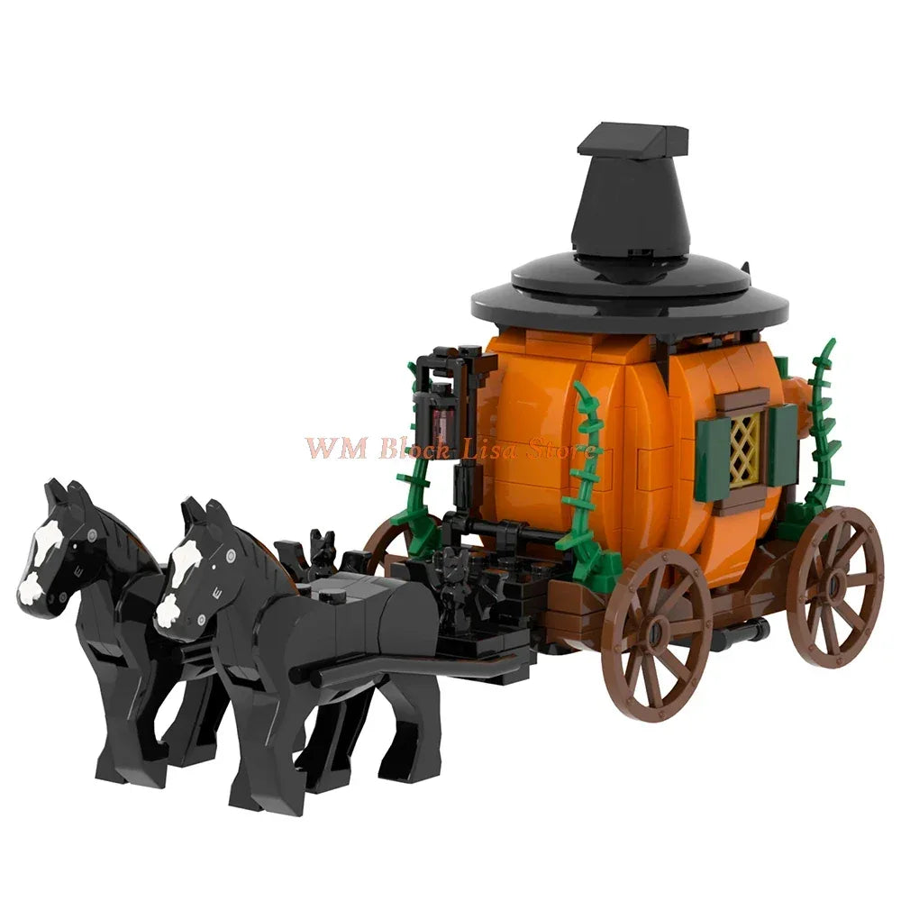 MOC Building Blocks Horse Carriage Set For Friends Fans - ToylandEU