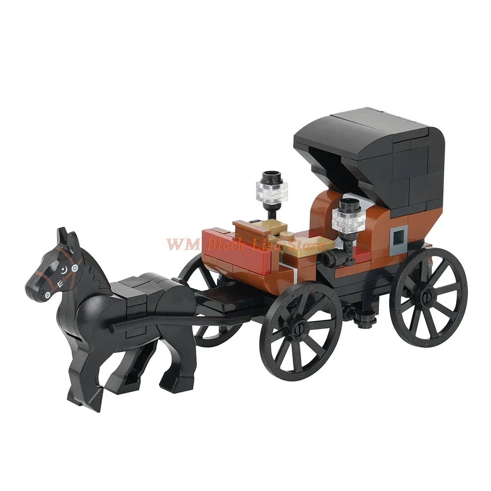 MOC Building Blocks Horse Carriage Set For Friends Fans - ToylandEU