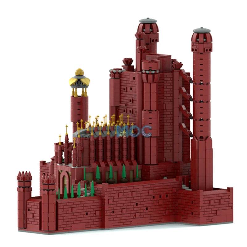 MOC Building Blocks Medieval The Red Keep Castle Model 4582PCS Building Bricks MOC - ToylandEU