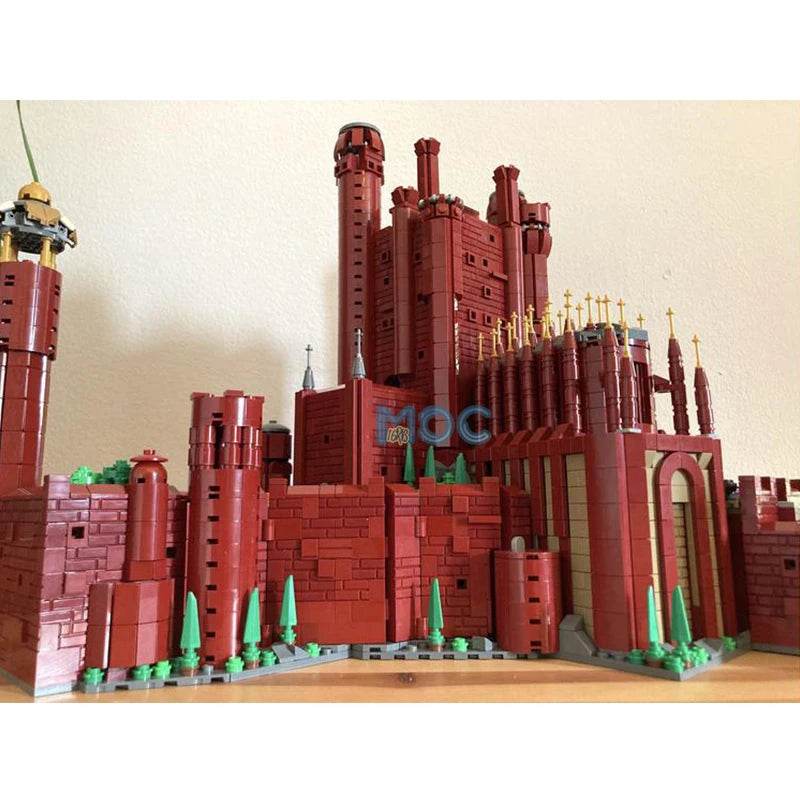 MOC Building Blocks Medieval The Red Keep Castle Model 4582PCS Building Bricks MOC - ToylandEU