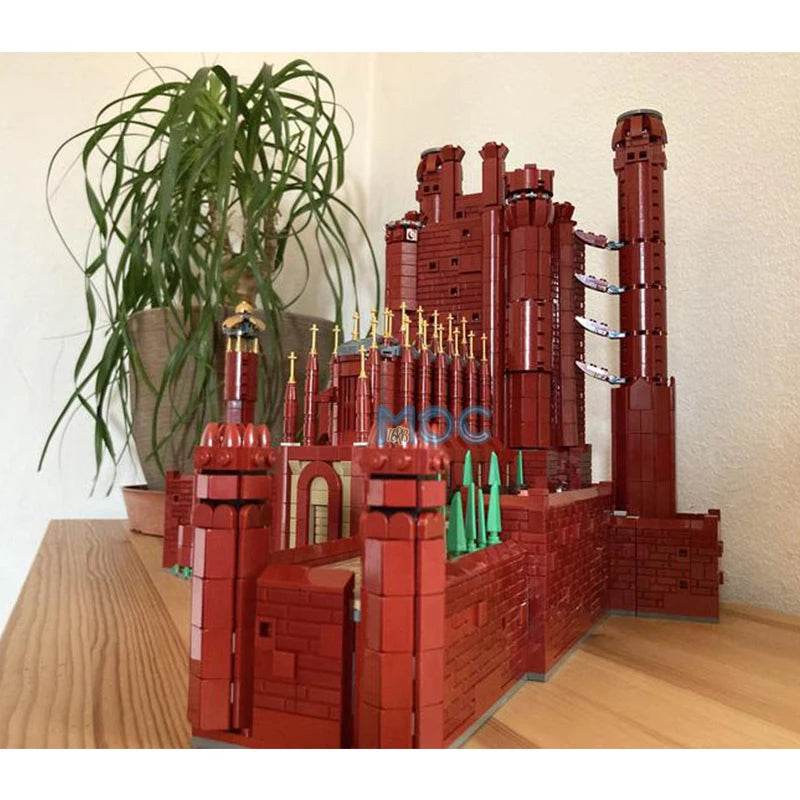 MOC Building Blocks Medieval The Red Keep Castle Model 4582PCS Building Bricks MOC - ToylandEU