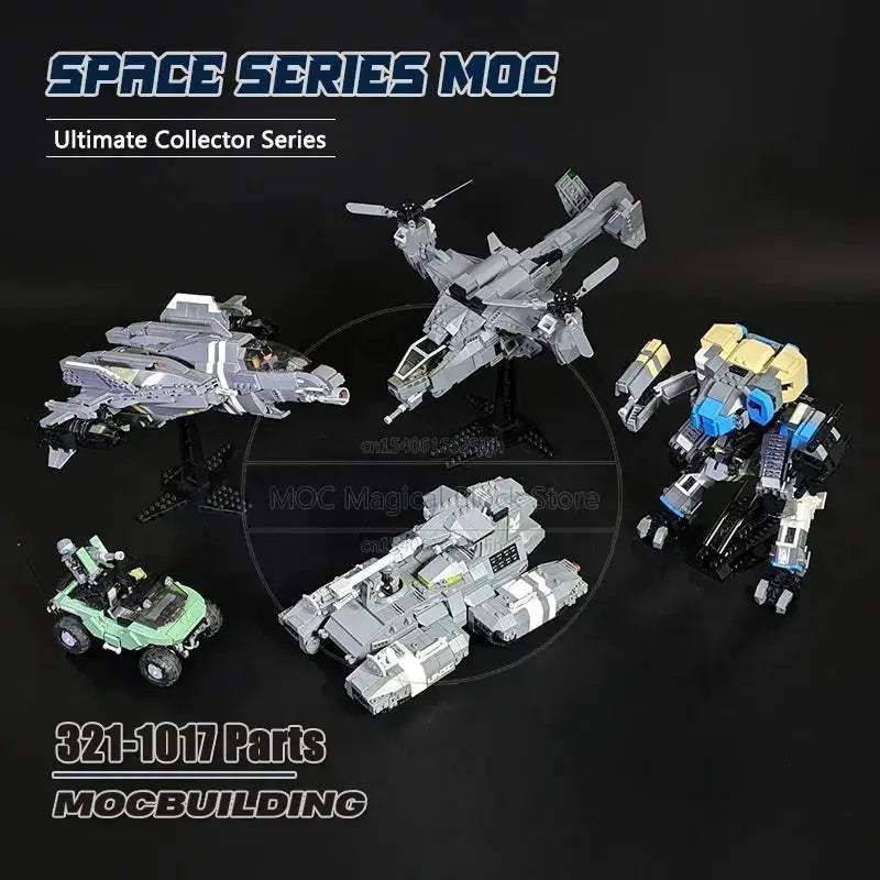 MOC MOC Building Blocks Military DIY Spaceplane Falcon Kit - ToylandEU