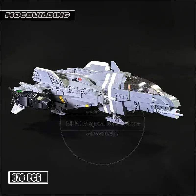 MOC MOC Building Blocks Military DIY Spaceplane Falcon Kit - ToylandEU
