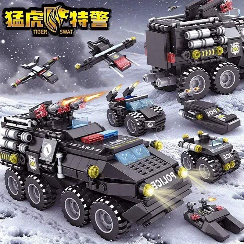  Building Blocks Military Tank Construction Set Hands On -  ToylandEU™