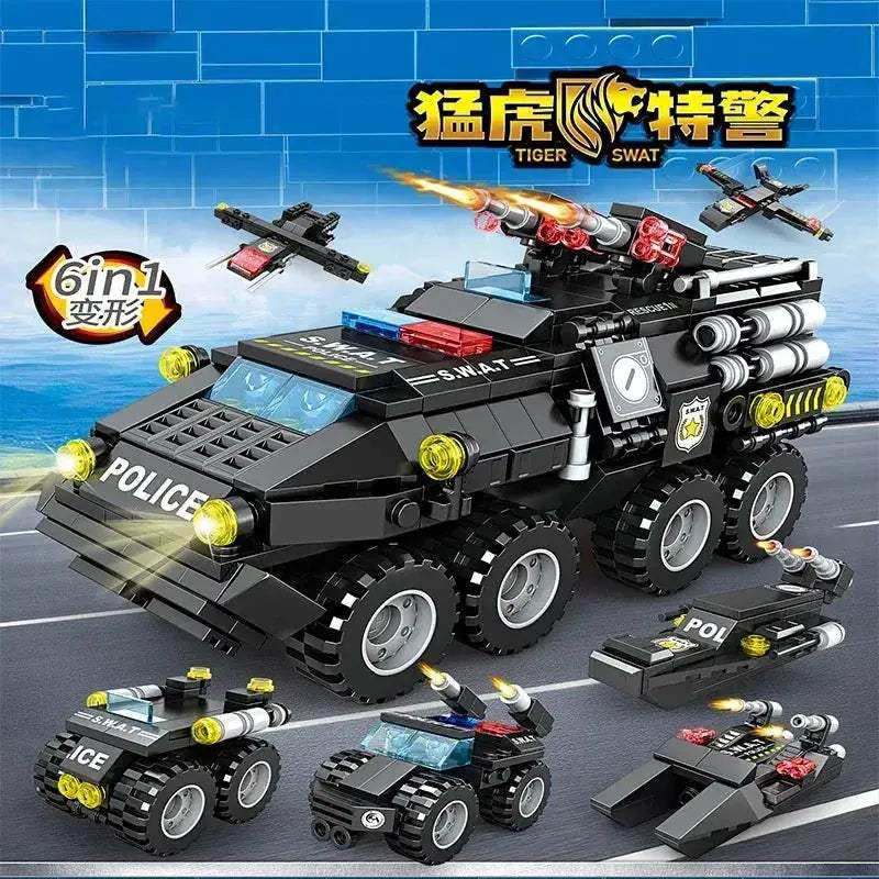  Building Blocks Military Tank Construction Set Hands On -  ToylandEU™