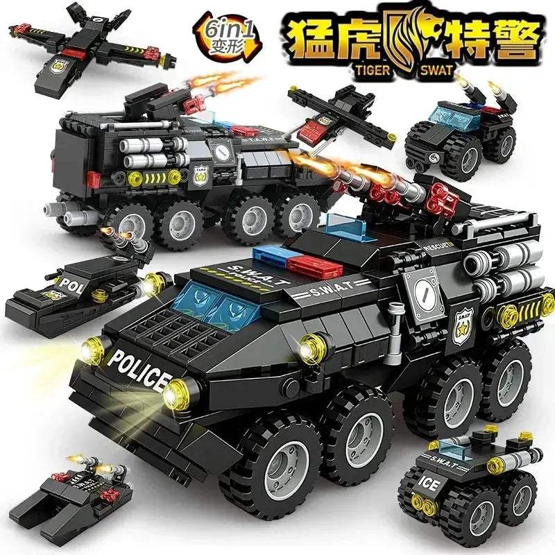 Building Blocks Military Tank Construction Set Hands On -  ToylandEU™