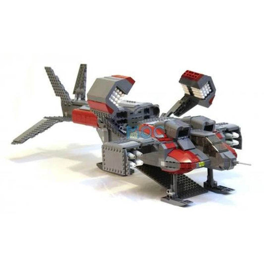 MOC Building Blocks Mini Model myśliwca 1737 szt. Klocki konstrukcyjne MOC - ToylandEU