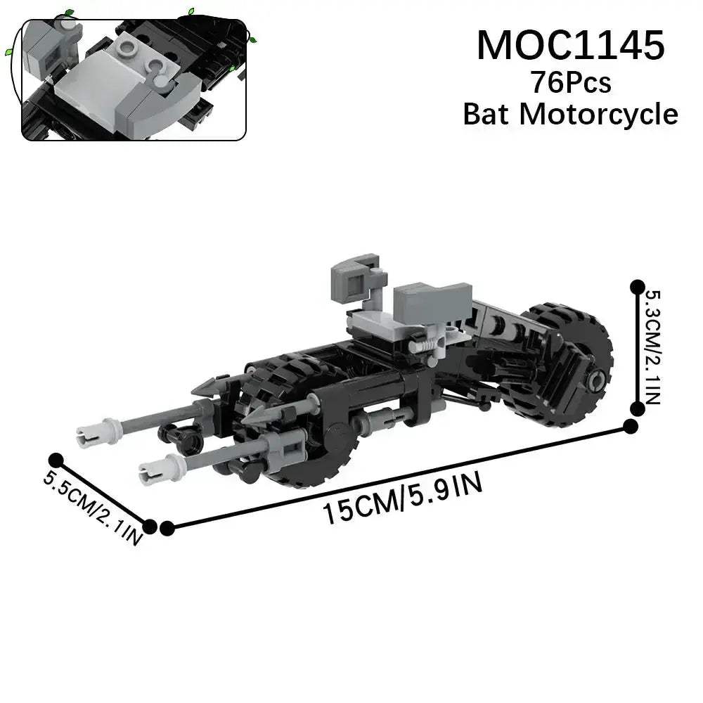 Building Blocks Motorcycle Car Set With Action Figures - ToylandEU