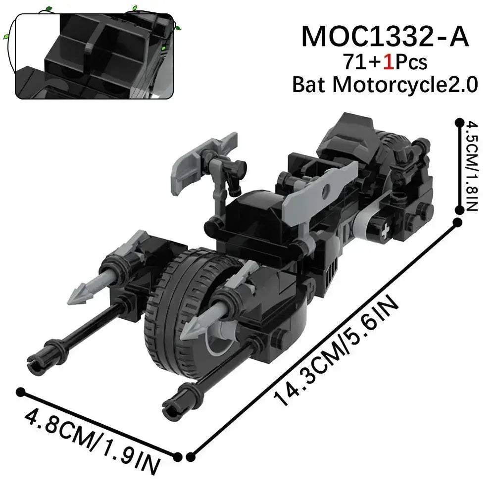Building Blocks Motorcycle Car Set With Action Figures - ToylandEU