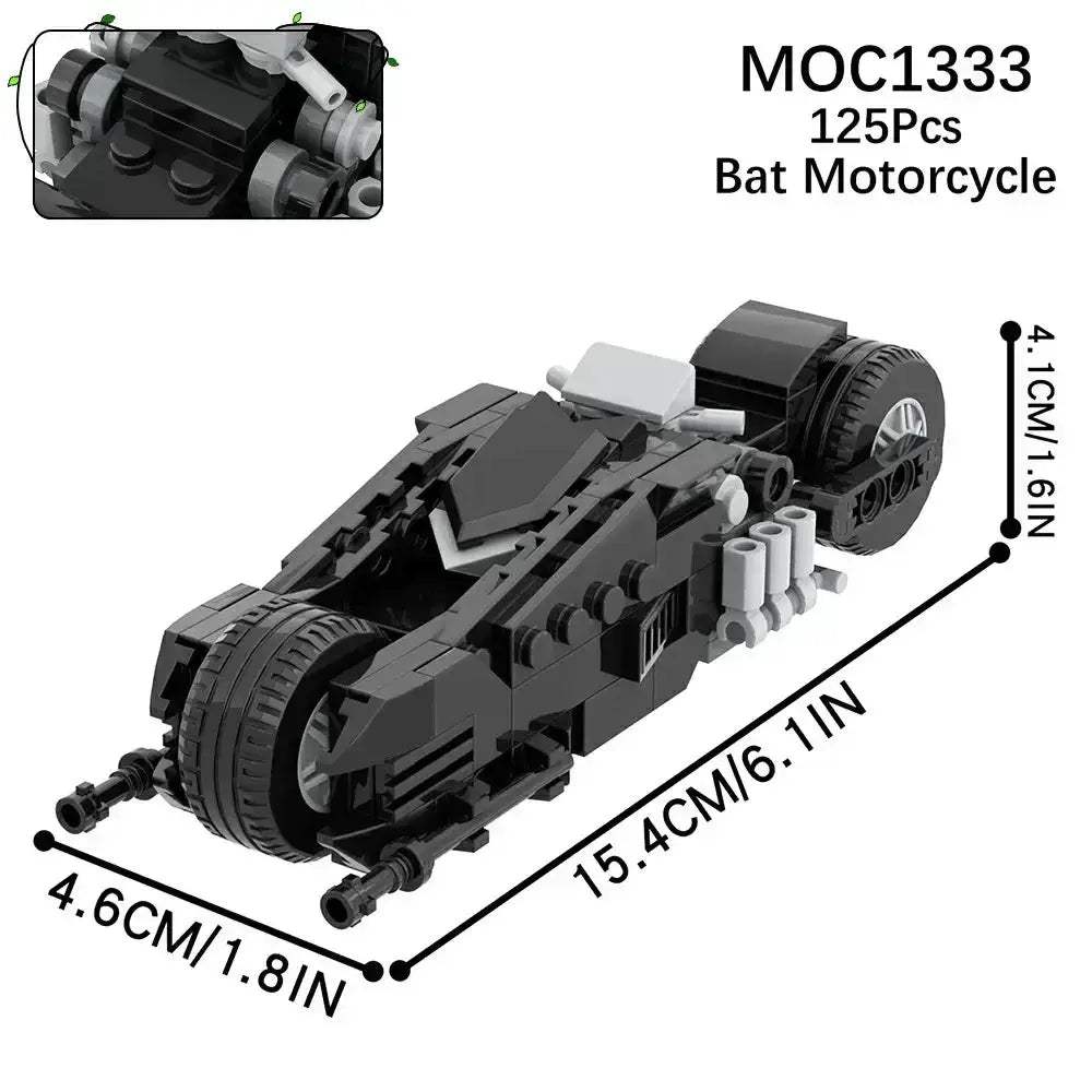 Building Blocks Motorcycle Car Set With Action Figures - ToylandEU