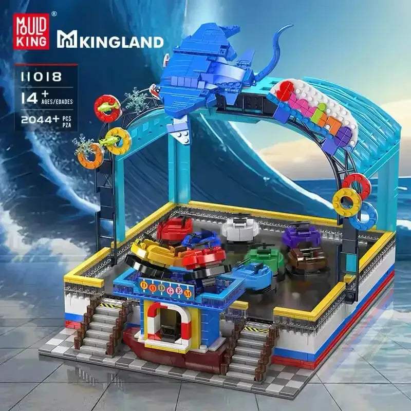MOC Building Blocks Motorized Bumper Boats Educational Set For Kids - ToylandEU