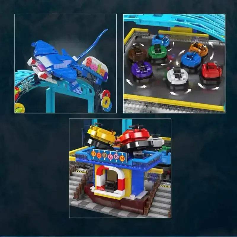 MOC Building Blocks Motorized Bumper Boats Educational Set For Kids - ToylandEU