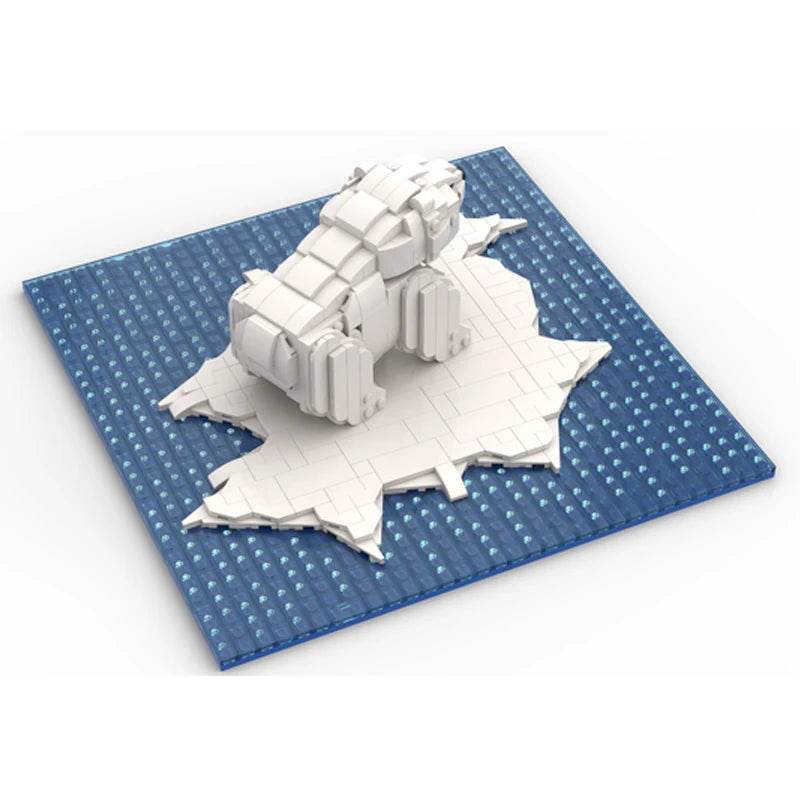 MOC Building Blocks Polar Bear Ice Floe Model DIY 776PCS Building Bricks MOC - ToylandEU