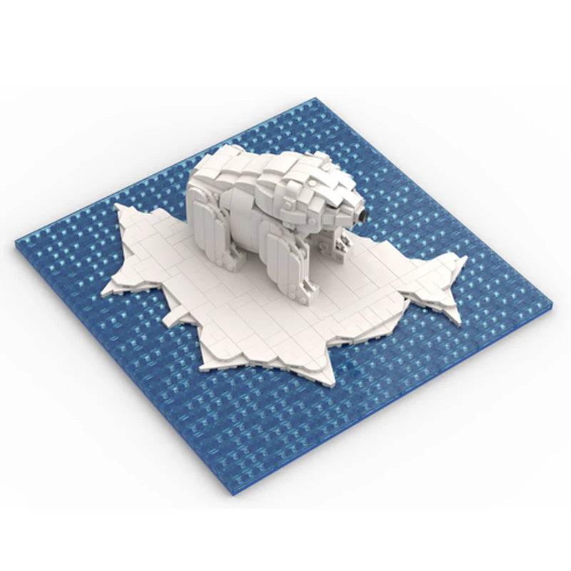 MOC Building Blocks Polar Bear Ice Floe Model DIY 776PCS Building Bricks MOC - ToylandEU