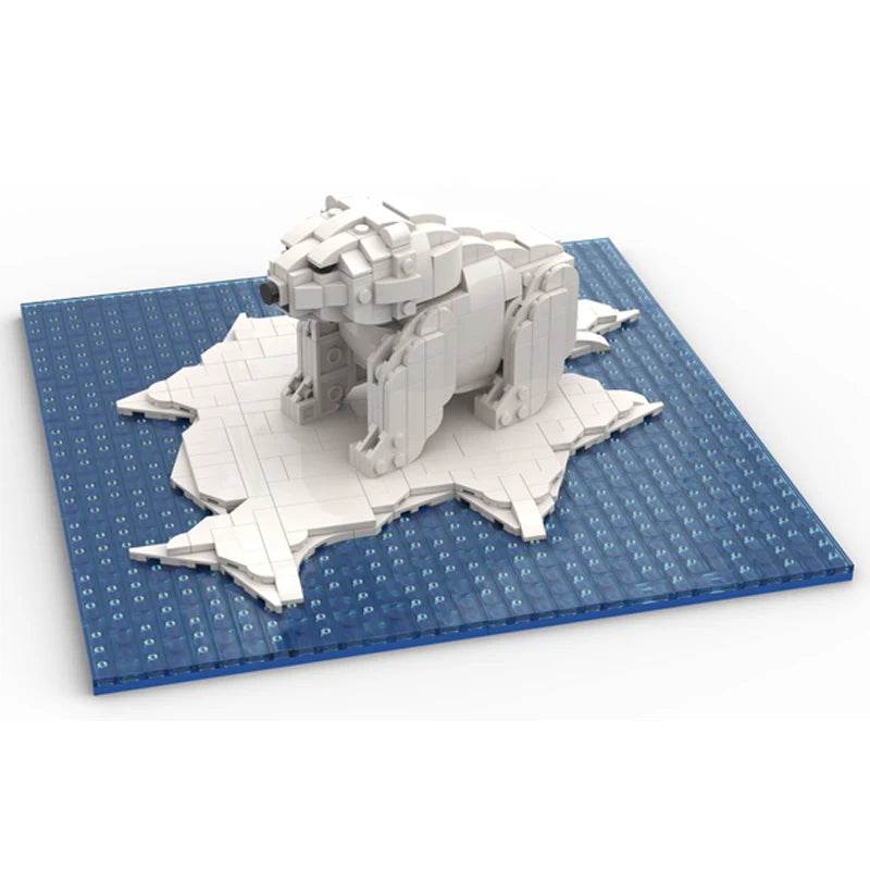MOC Building Blocks Polar Bear Ice Floe Model DIY 776PCS Building Bricks MOC - ToylandEU