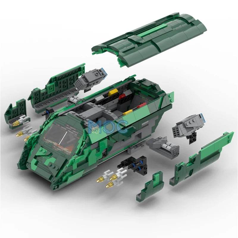 MOC Building Blocks Puddle Jumper Spaceship DIY Assemble Bricks Building Bricks MOC - ToylandEU
