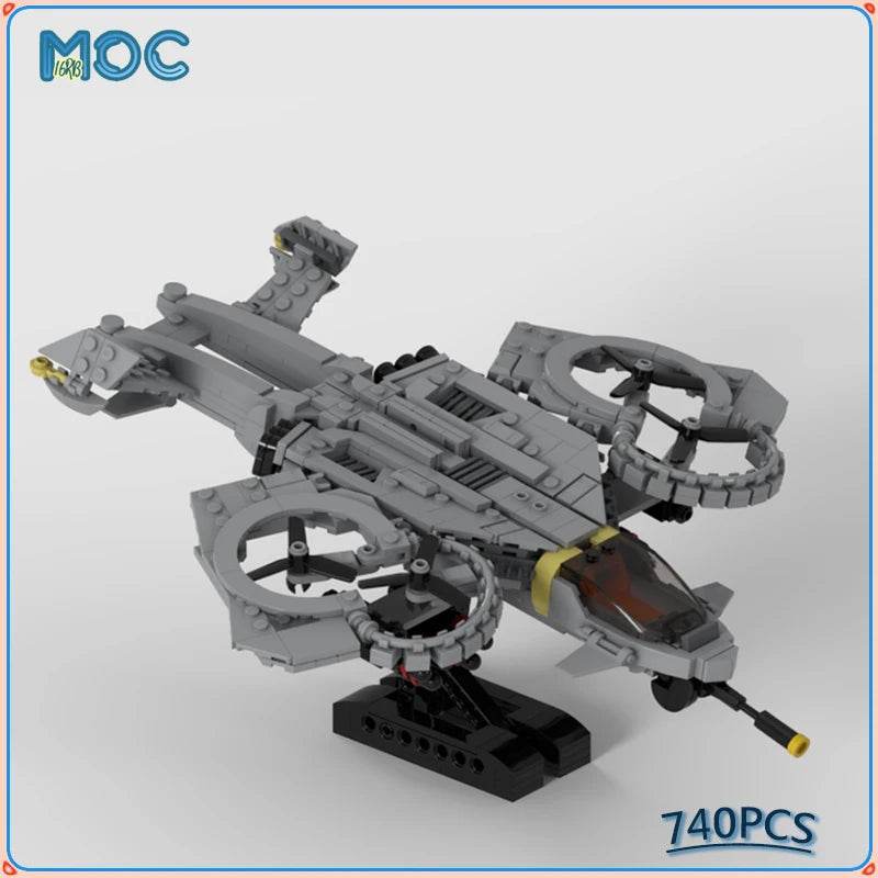 MOC Building Blocks Seawasp Plane Fighter 740PCS Set Building Bricks MOC - ToylandEU
