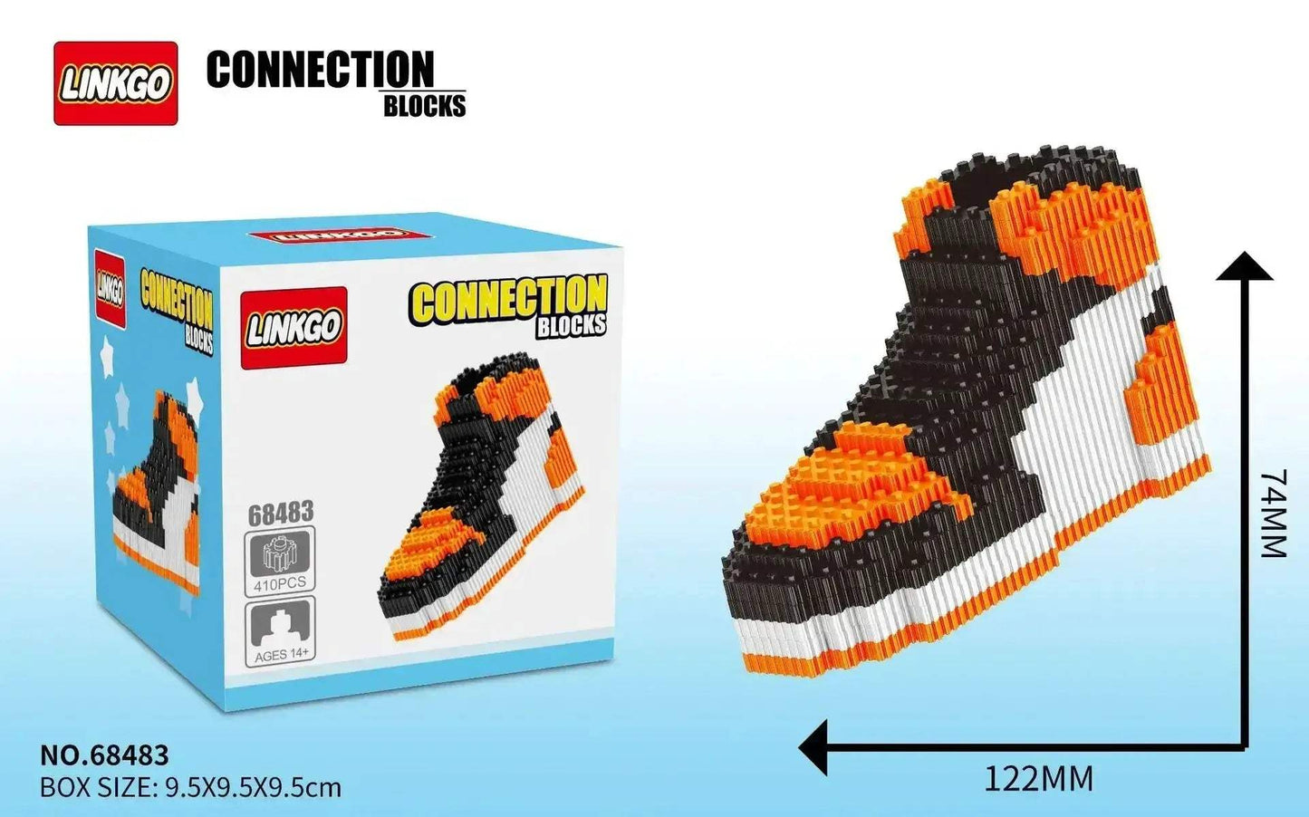 MOC Building Blocks Shoe Puzzle For Kids DIY Brick Toy Gift - ToylandEU
