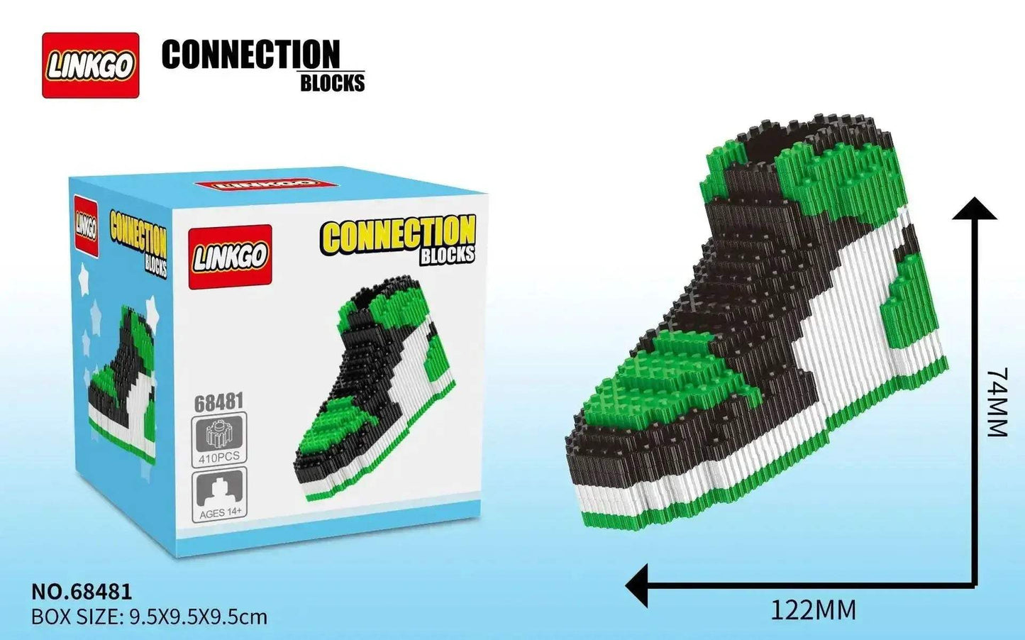 MOC Building Blocks Shoe Puzzle For Kids DIY Brick Toy Gift - ToylandEU