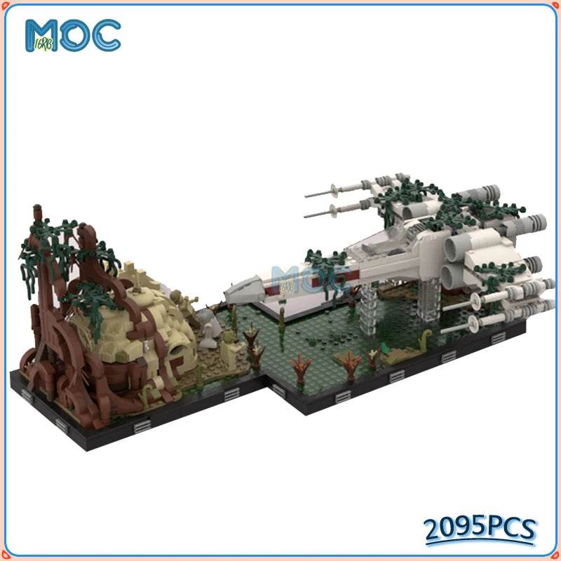 MOC Building Blocks Training Scene Wing Sunk in The Lake Set 2095PCS Building Bricks MOC - ToylandEU