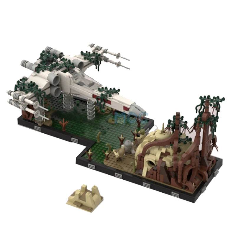 MOC Building Blocks Training Scene Wing Sunk in The Lake Set 2095PCS Building Bricks MOC - ToylandEU