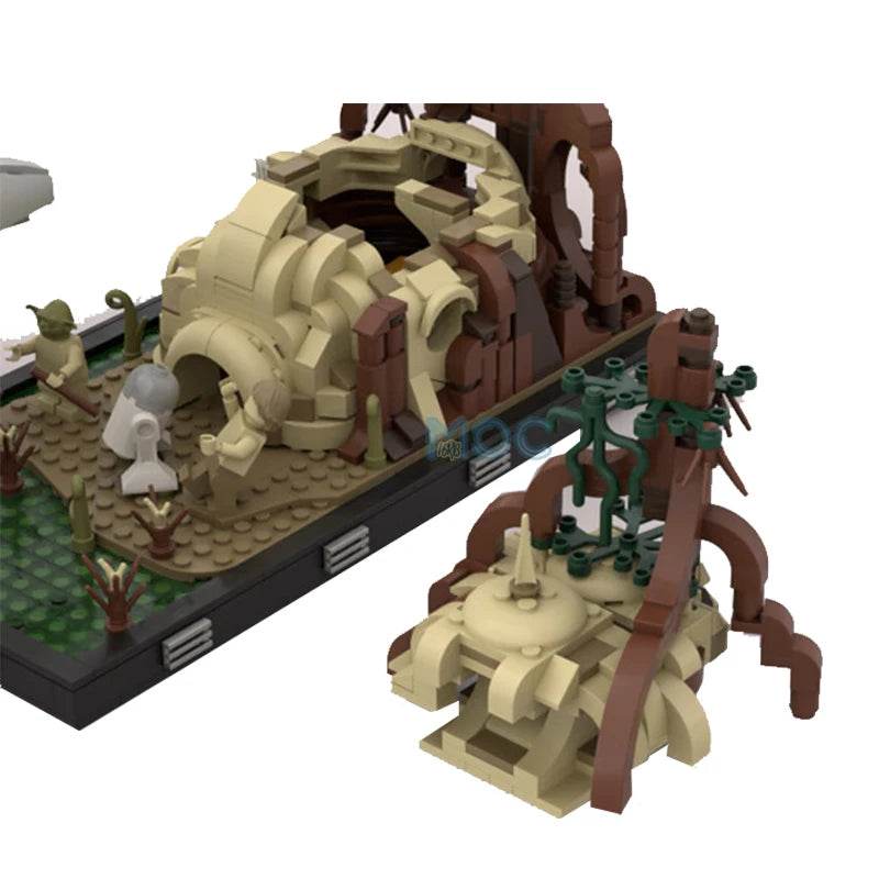 MOC Building Blocks Training Scene Wing Sunk in The Lake Set 2095PCS Building Bricks MOC - ToylandEU