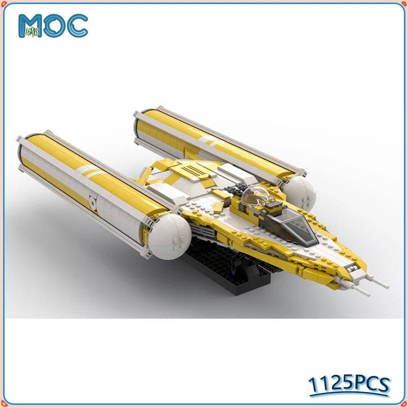 MOC Building Blocks Wing Bomber Yellow Fighter Starfighter 1125PCS Building Bricks MOC - ToylandEU