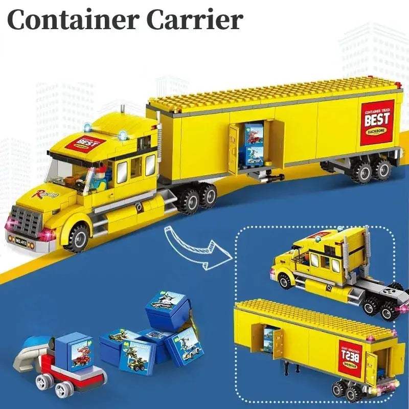 Bus Building Blocks Set Double Deckers DIY Model Toy - ToylandEU